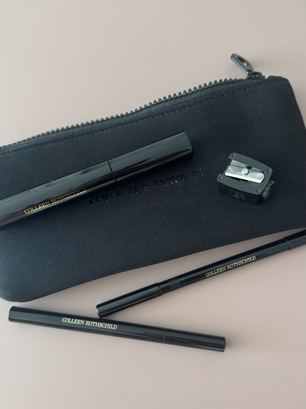 Colleen Rothschild Black Eye Makeup Set with Pouch